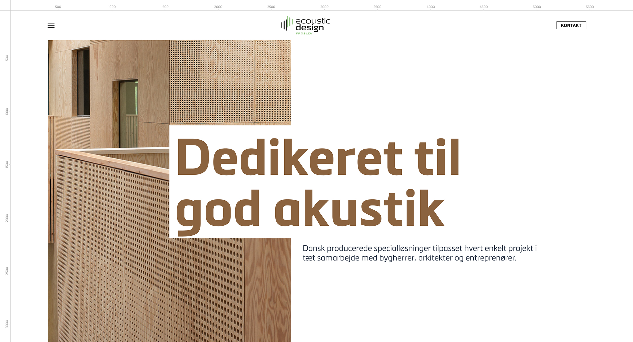 Dedikeret til god akustik med dansk producerede specialløsninger tilpasset hvert projekt.