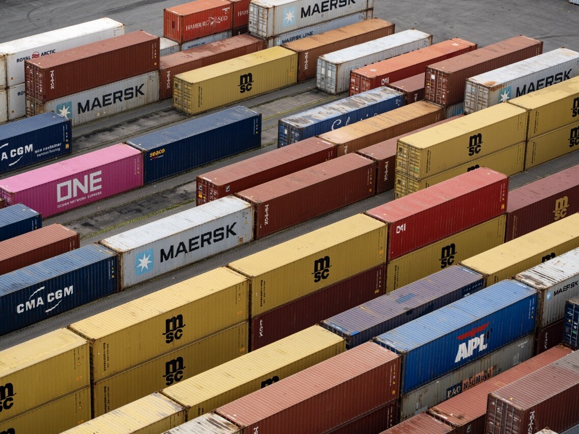 Containers at Port of Aarhus
